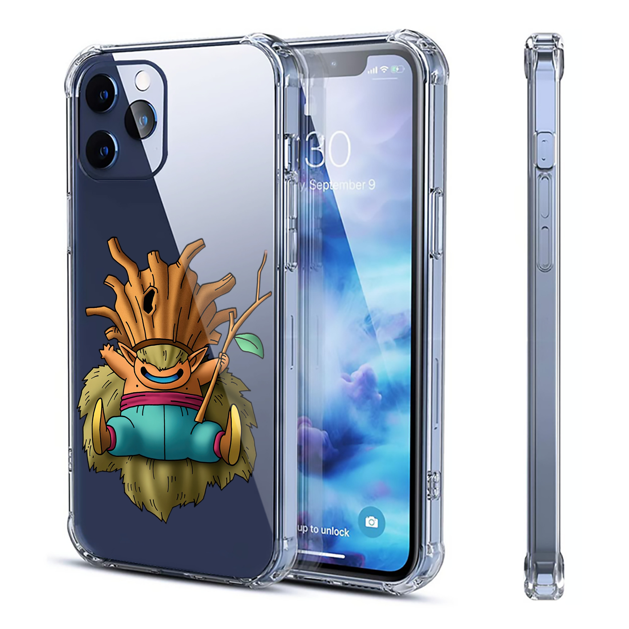 （画像用） ドラゴンクエスト Doragon Kuesuto Dragon Quest 【iPhone 12シリーズ対応】透明スマホケース（クリアソフトケース）